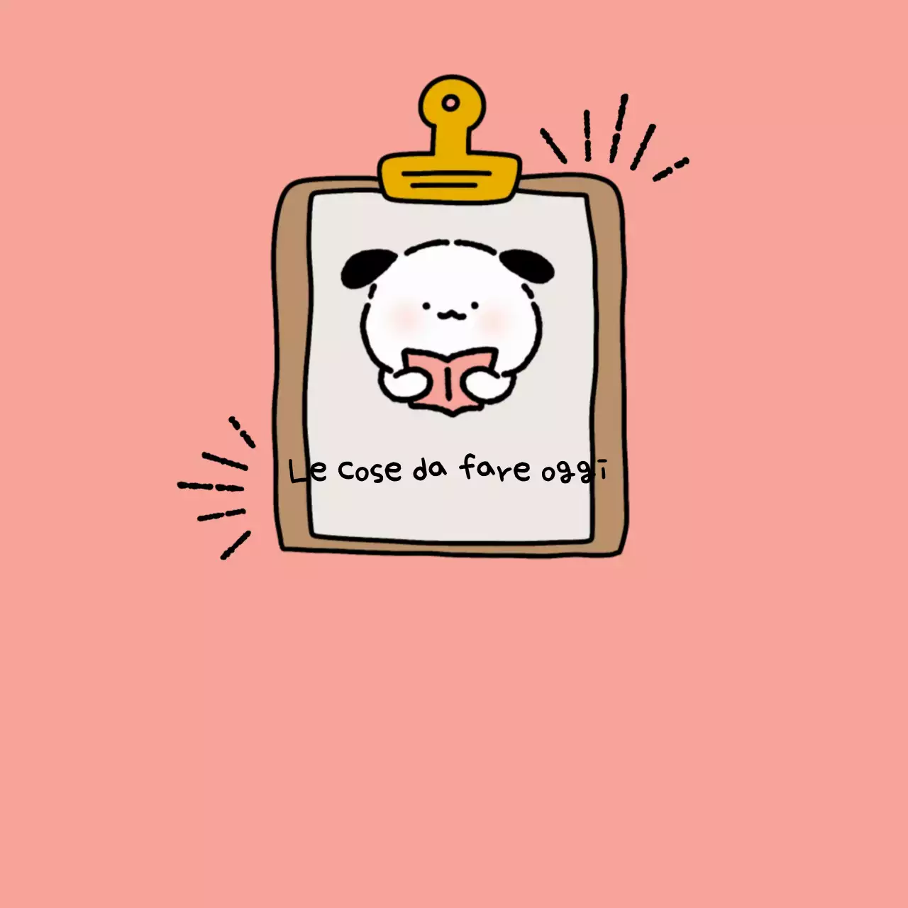 Blocco note bianco con personaggi simpatici