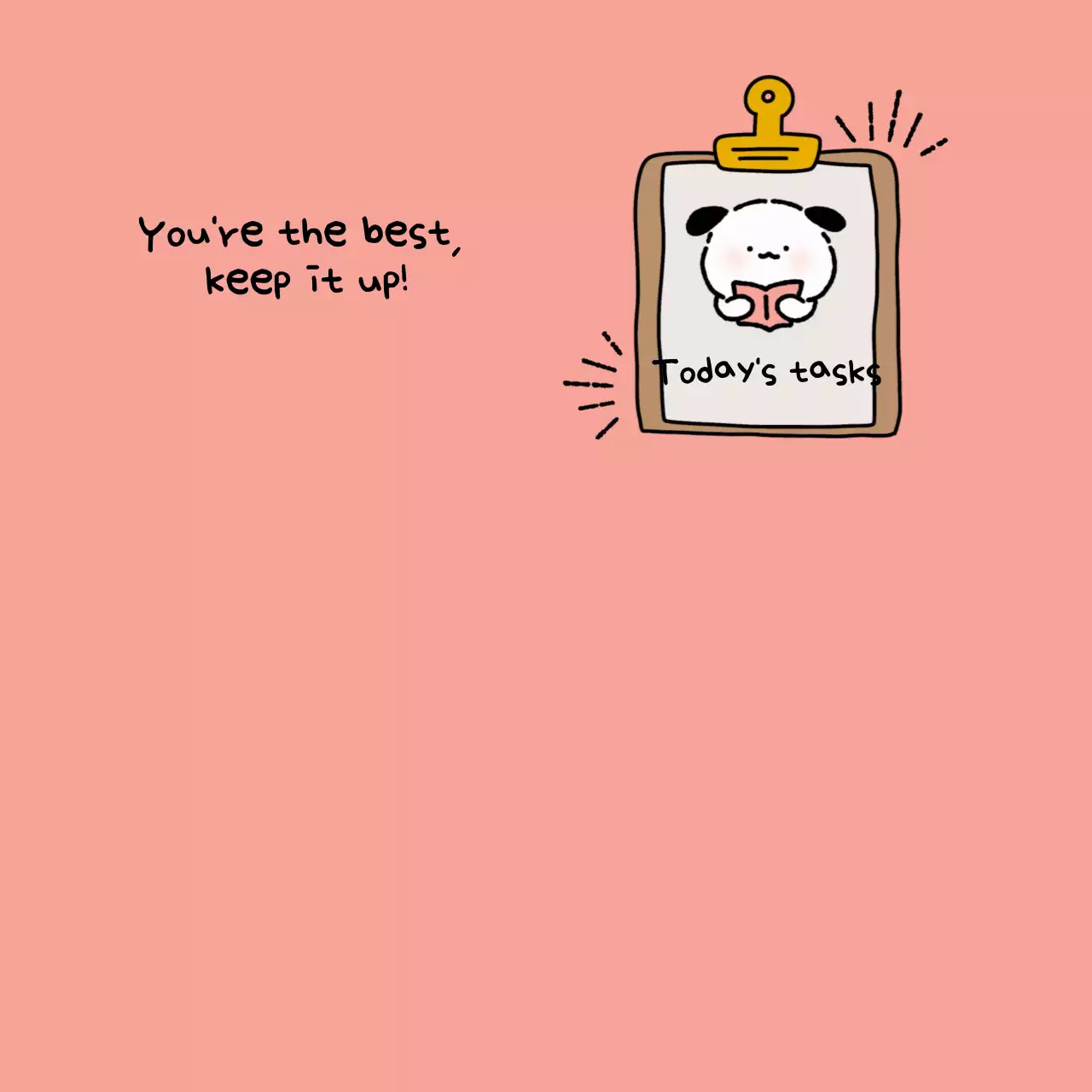 Notepad karakter putih yang lucu