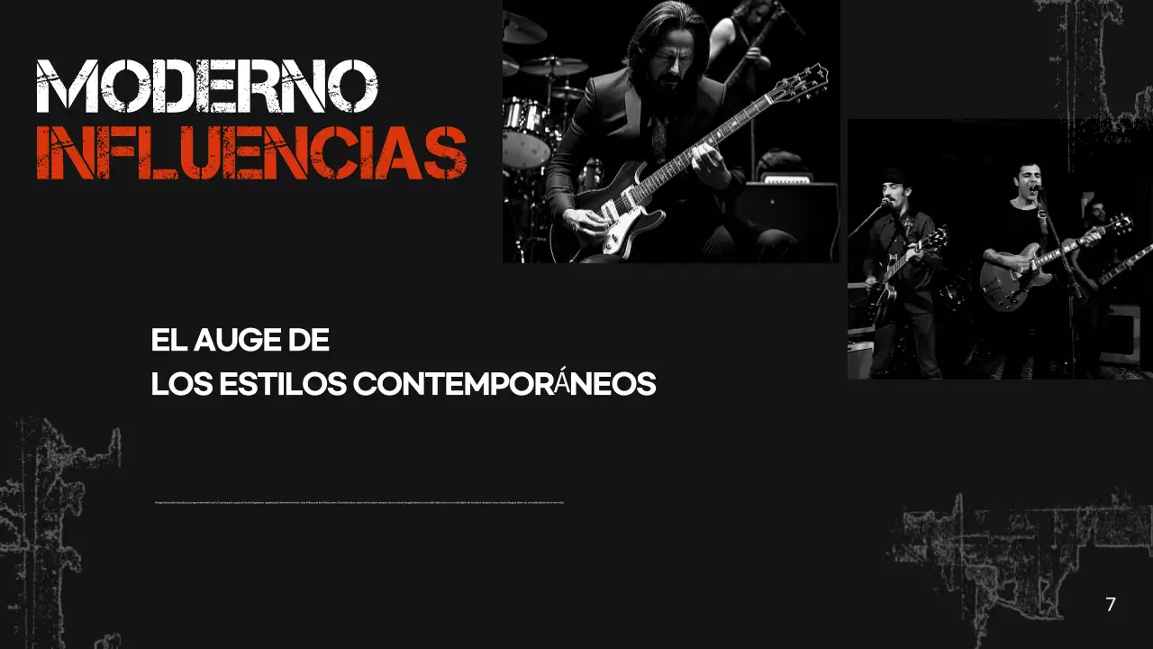 presentación de música retro negra