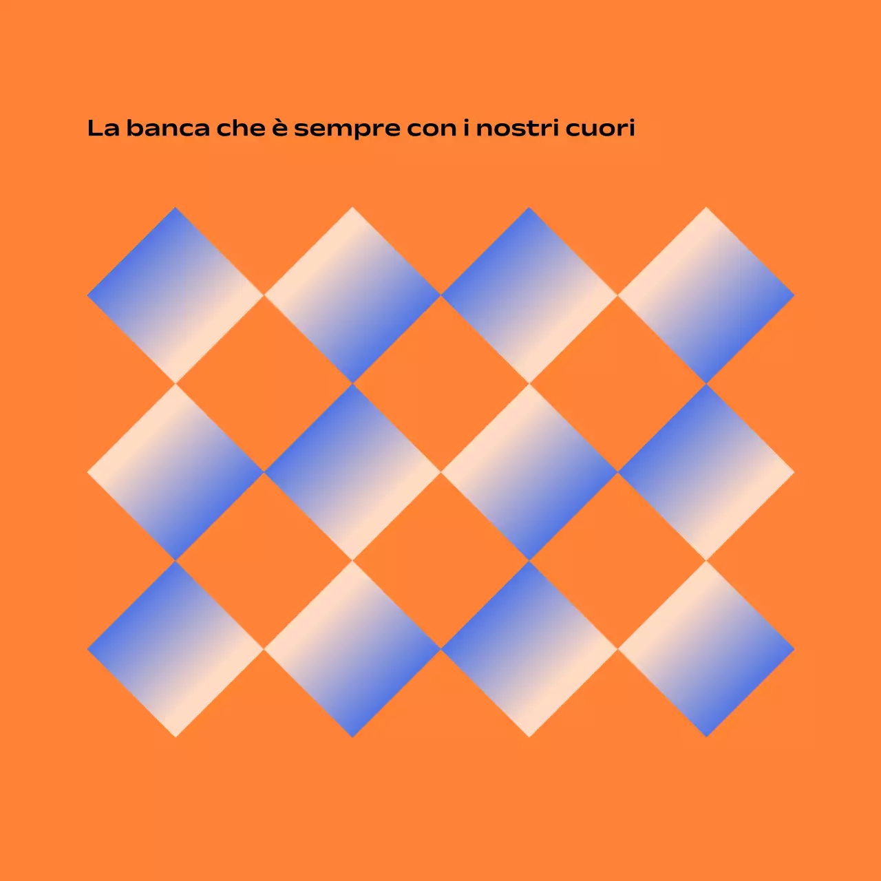 Pubblicità assicurativa minimale a gradiente