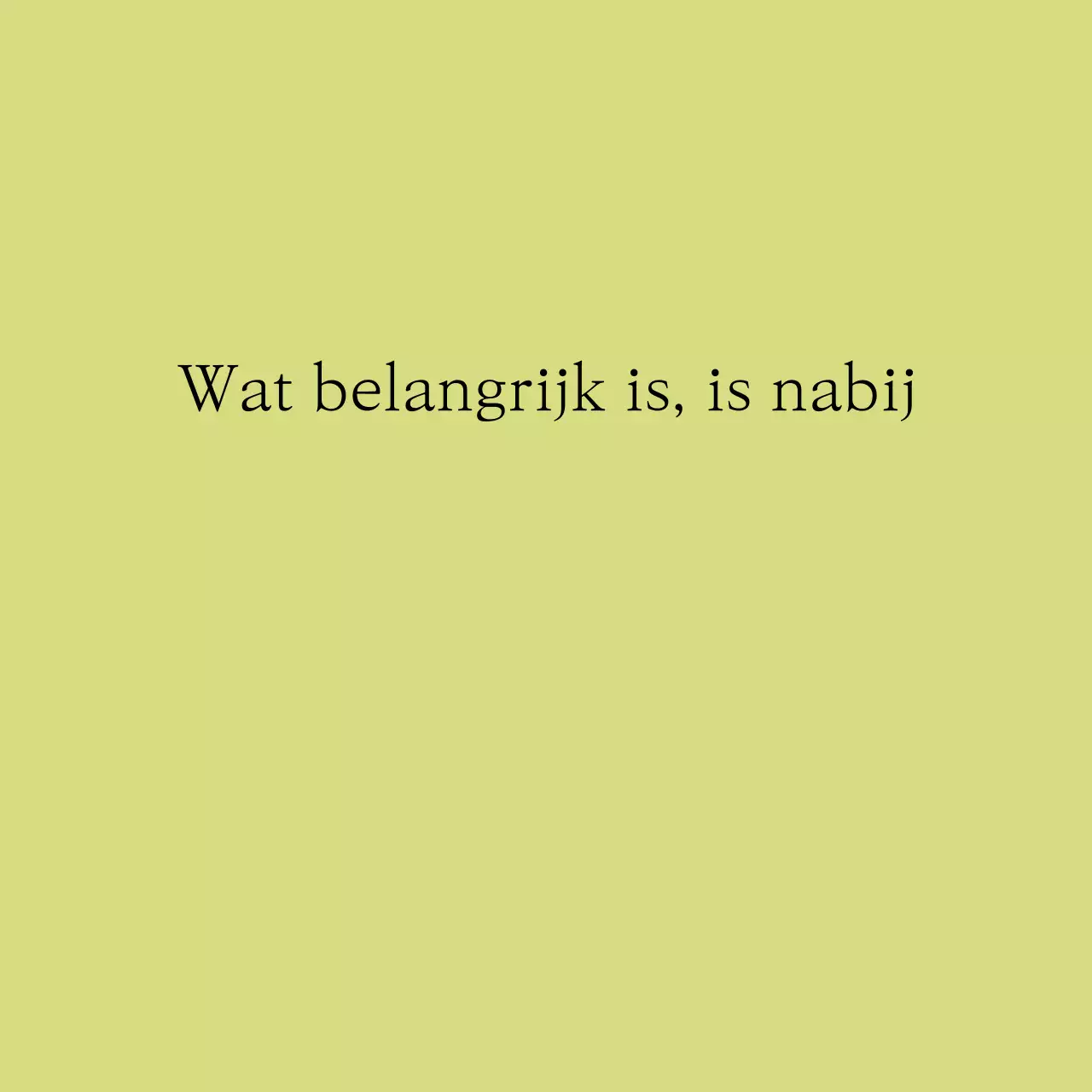 Minimalistische briefkaart