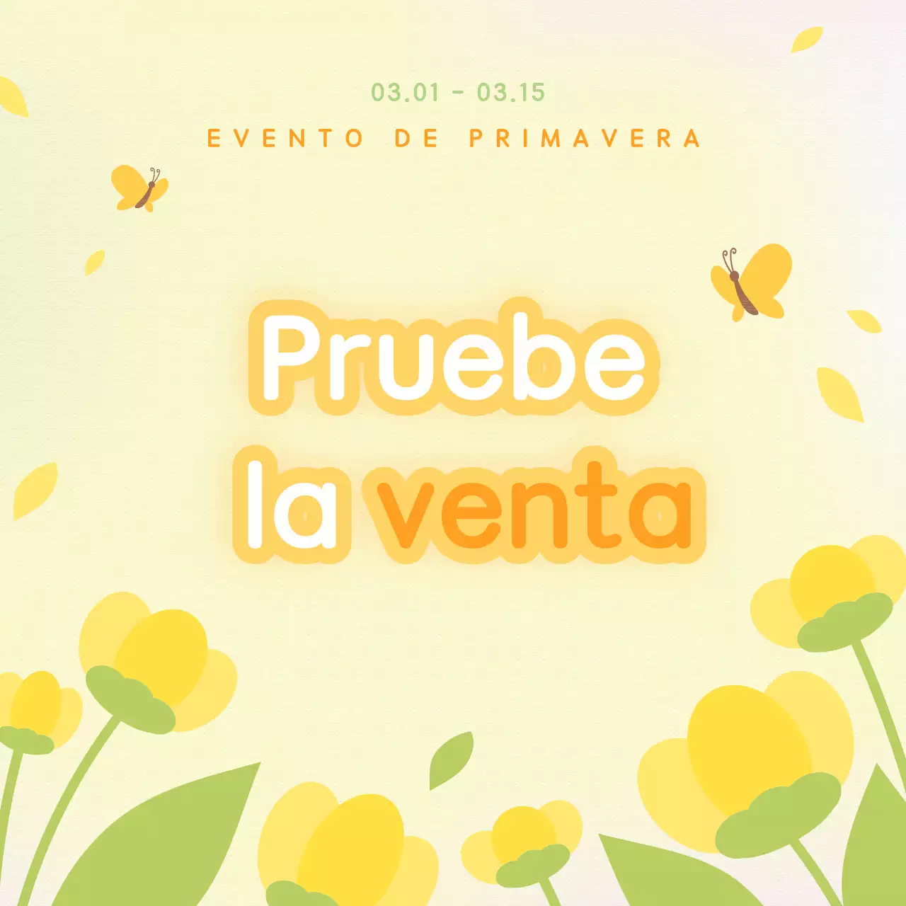 Yellow Cute Rebajas de primavera