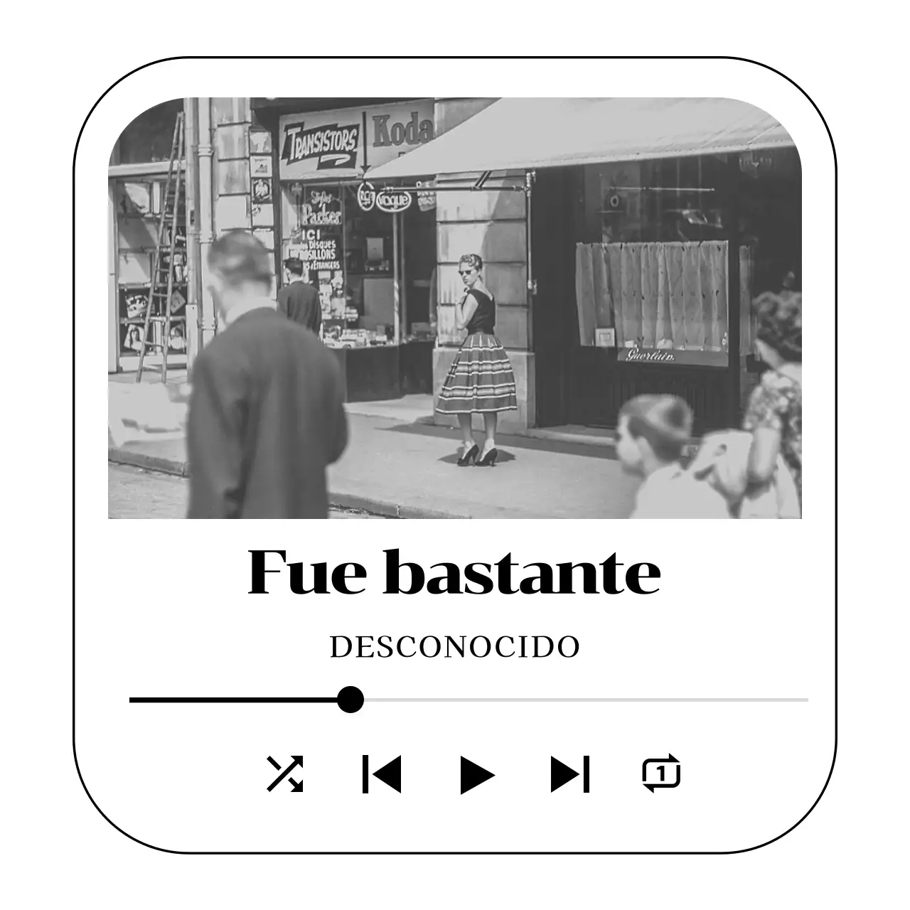 Mercancía musical vintage en blanco y negro