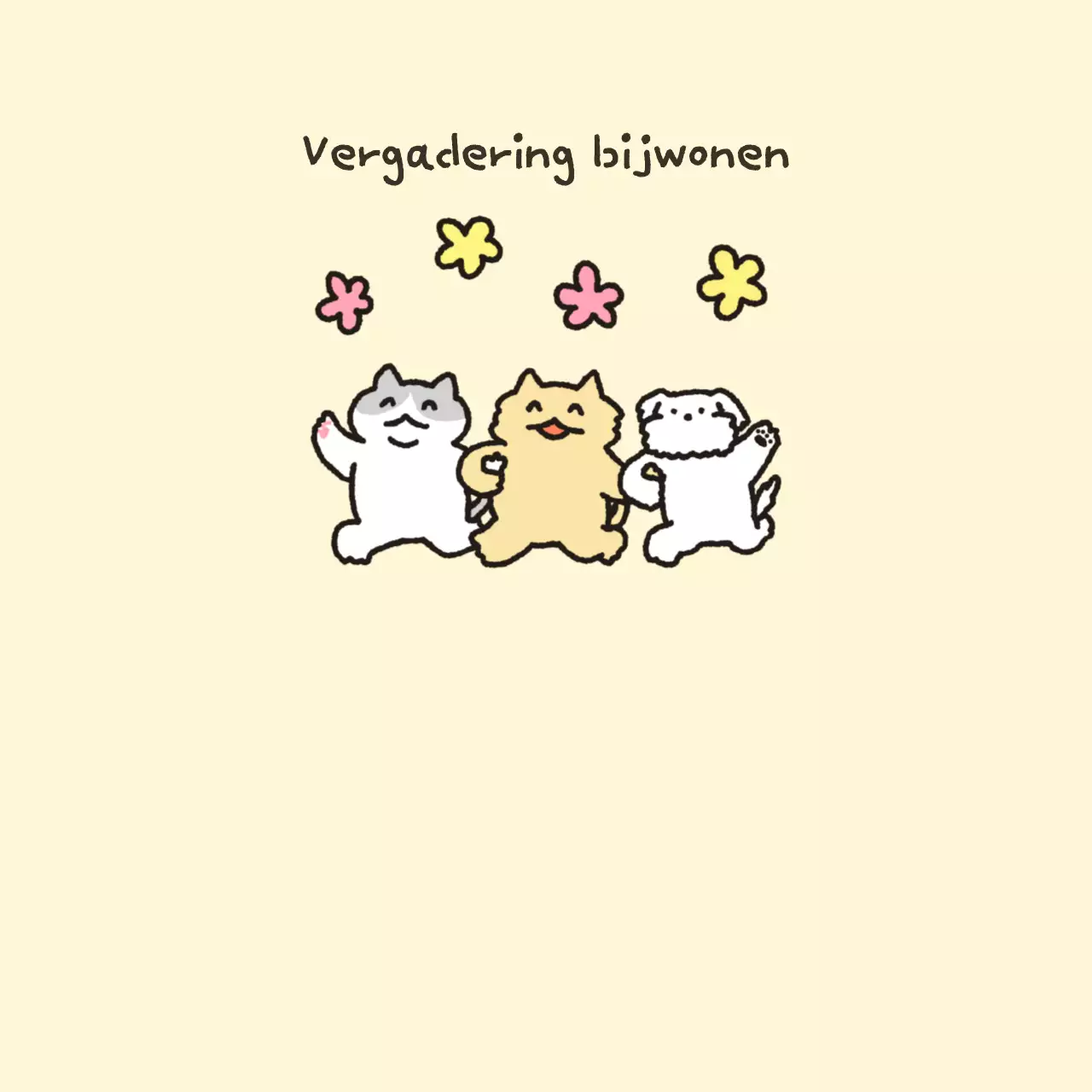 Schattige geïllustreerde dagelijkse notities