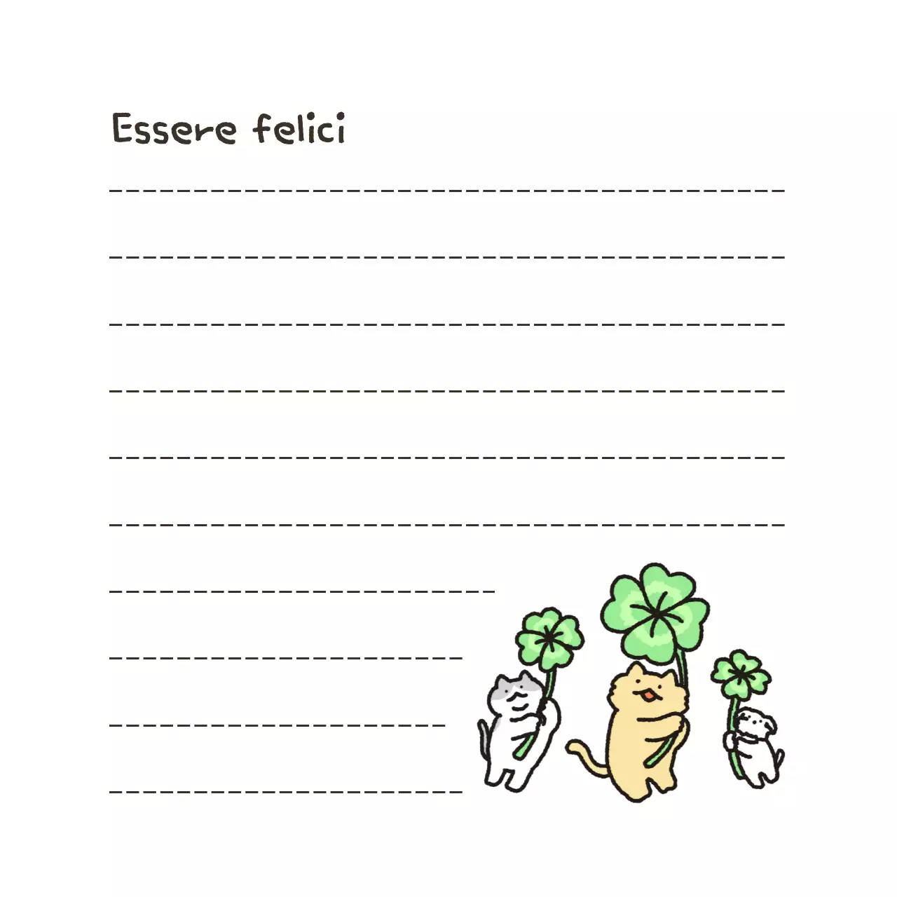 Simpatiche note giornaliere illustrate