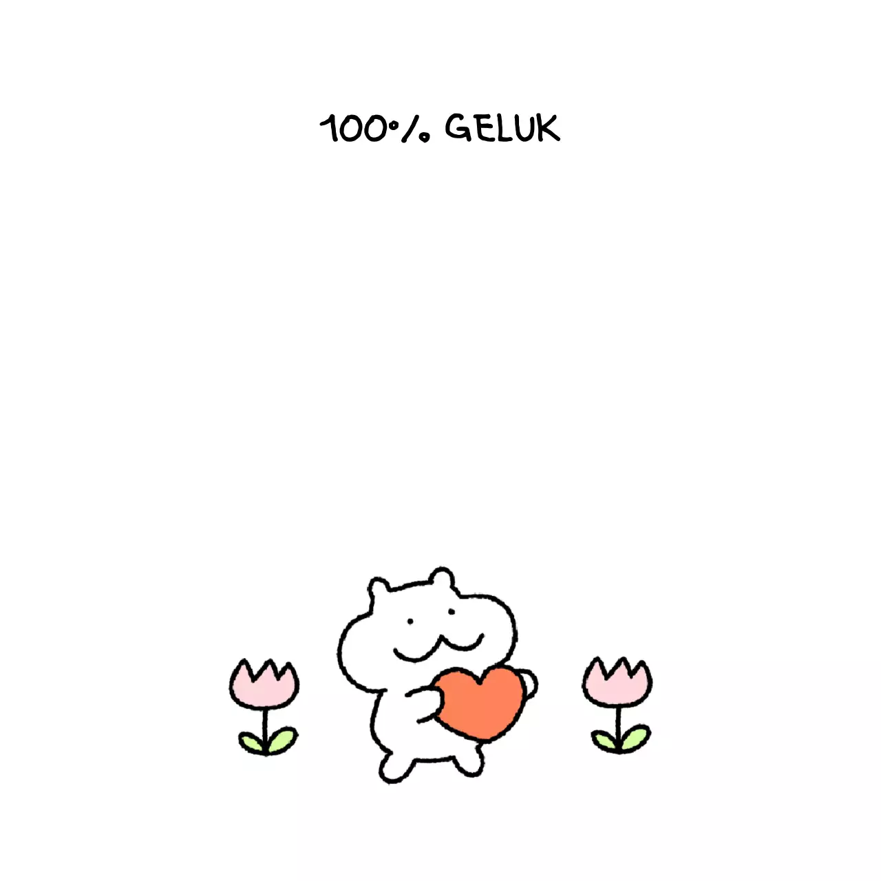 Witte schattige vrolijke tilde