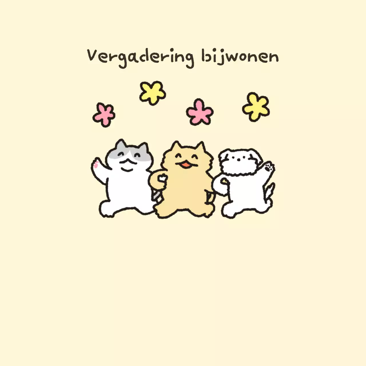 Schattige geïllustreerde dagelijkse notities