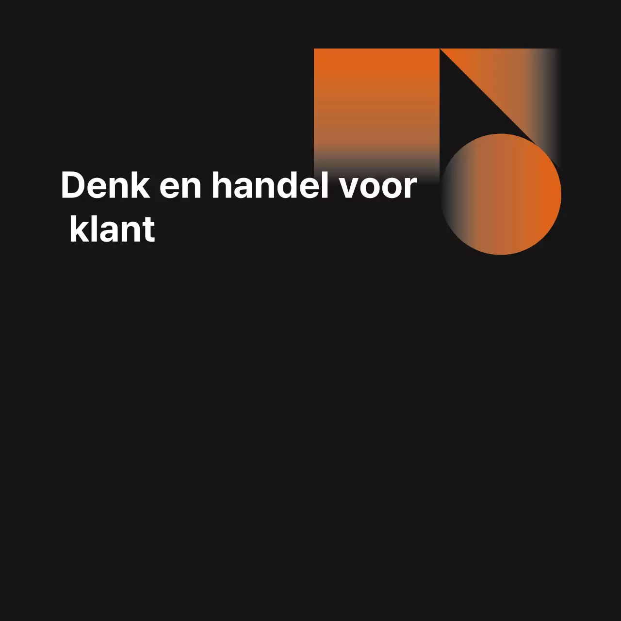 Zakelijk welkomstpakket in oranje-zwart