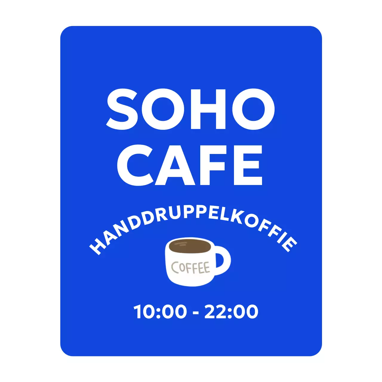 Gids voor café Blue Modern