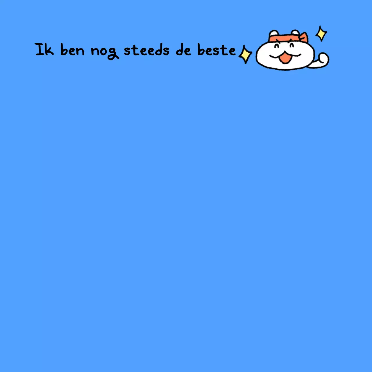 Witte schattige vrolijke tilde