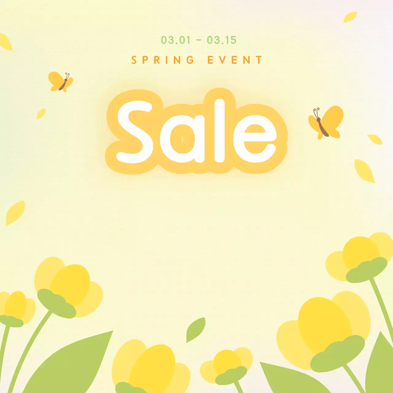 Sự kiện bán hàng mùa xuân Yellow Baby