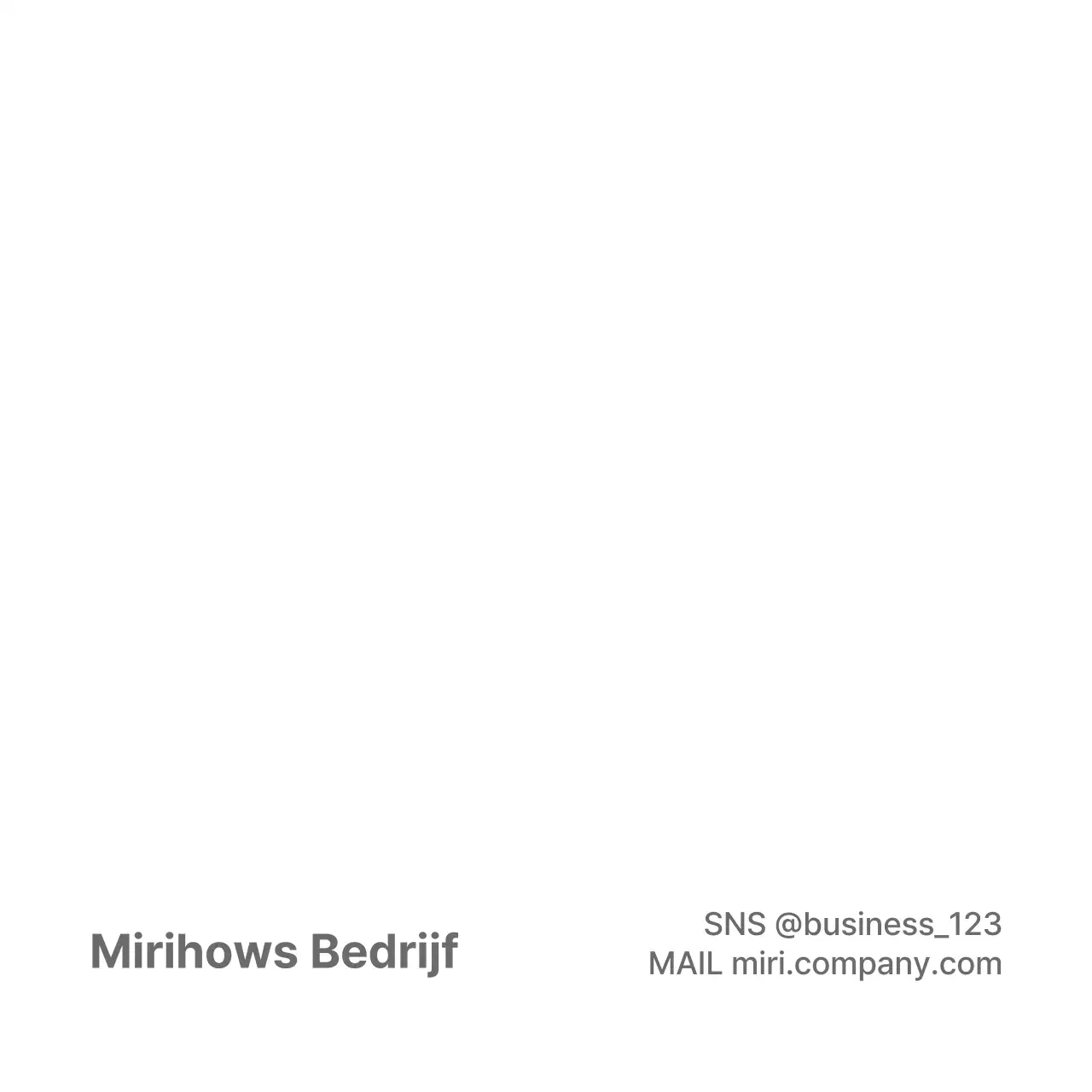 Zakelijk welkomstpakket in oranje-zwart