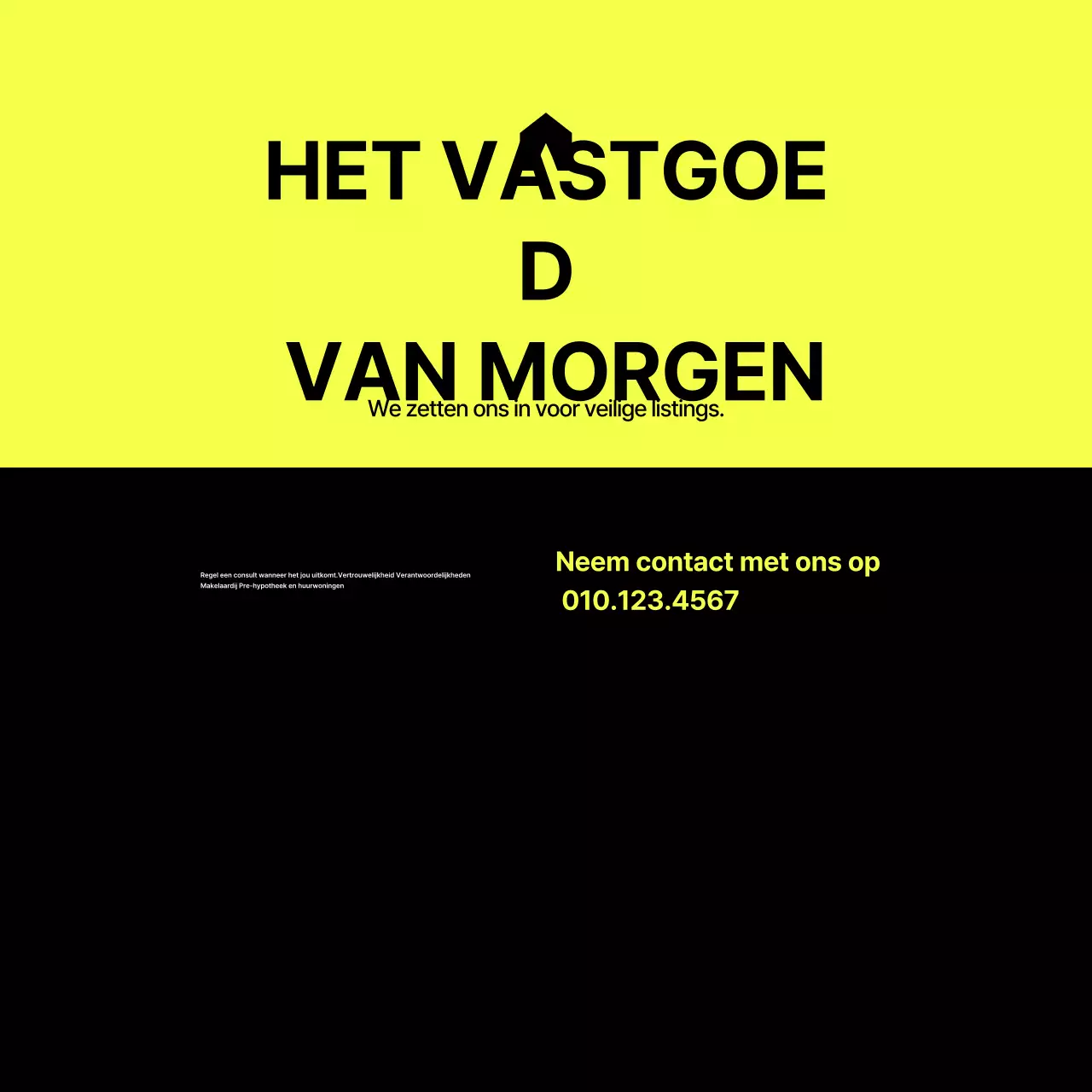 Grijze advertenties voor modern onroerend goed