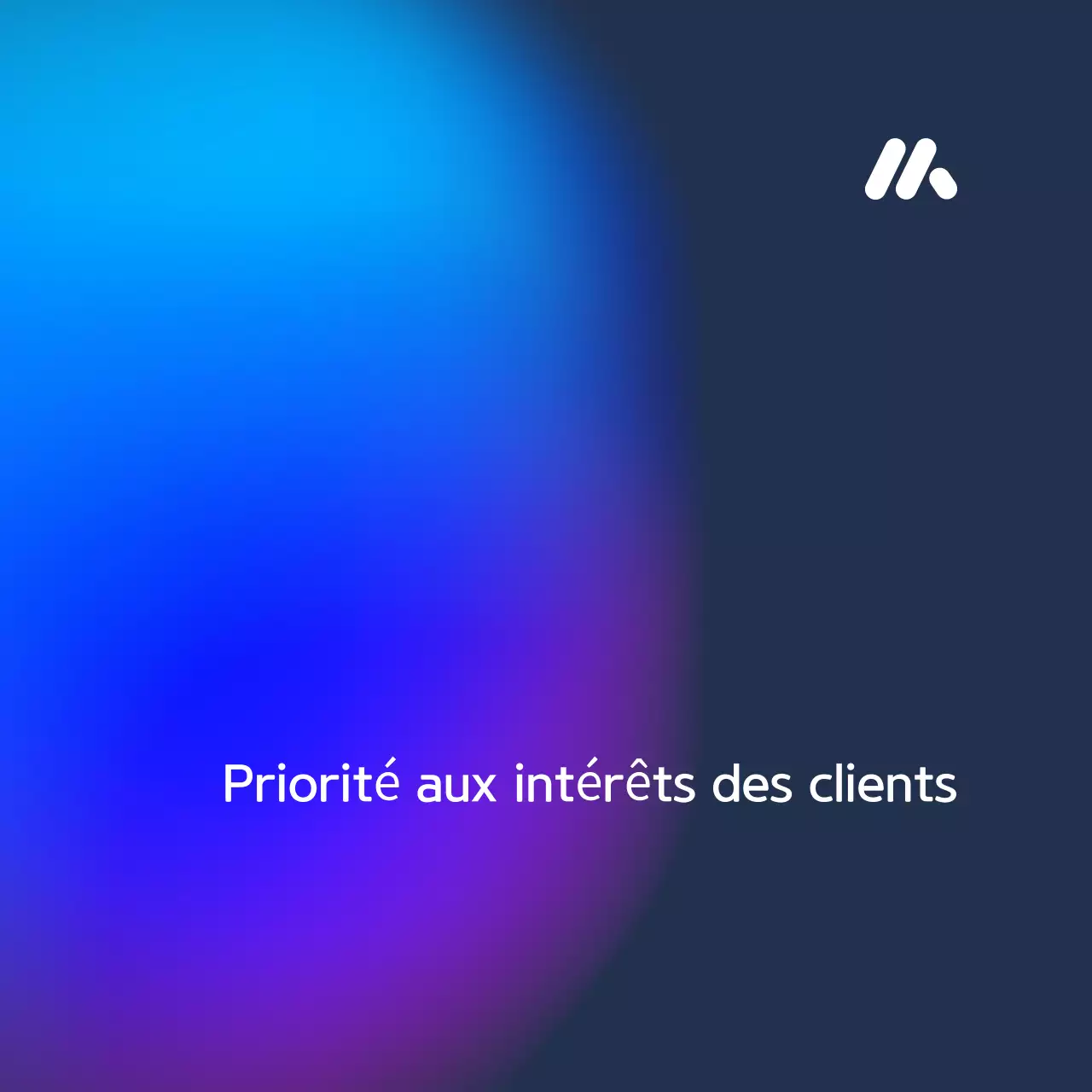 Annonces financières en dégradé bleu