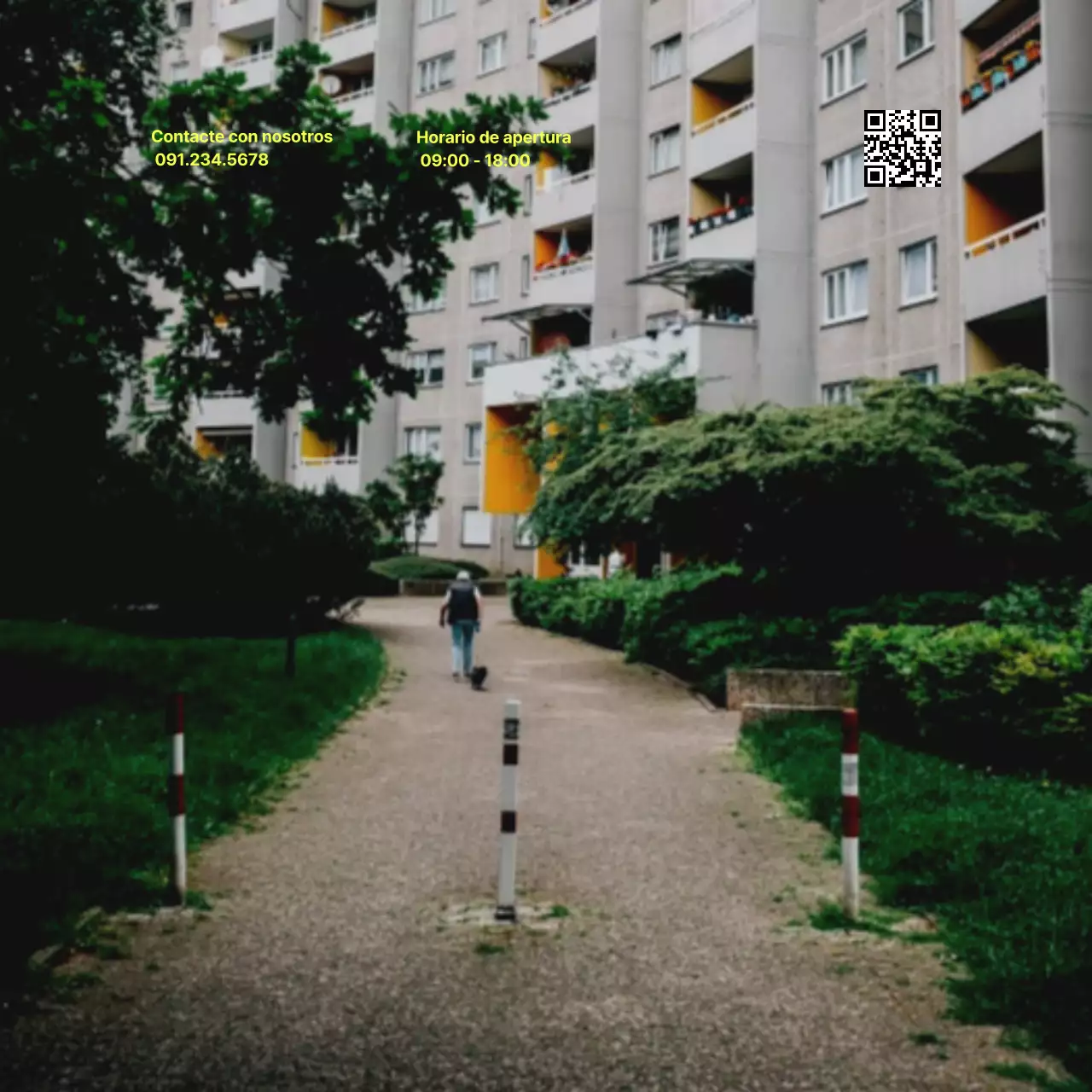 Anuncios inmobiliarios modernos en gris