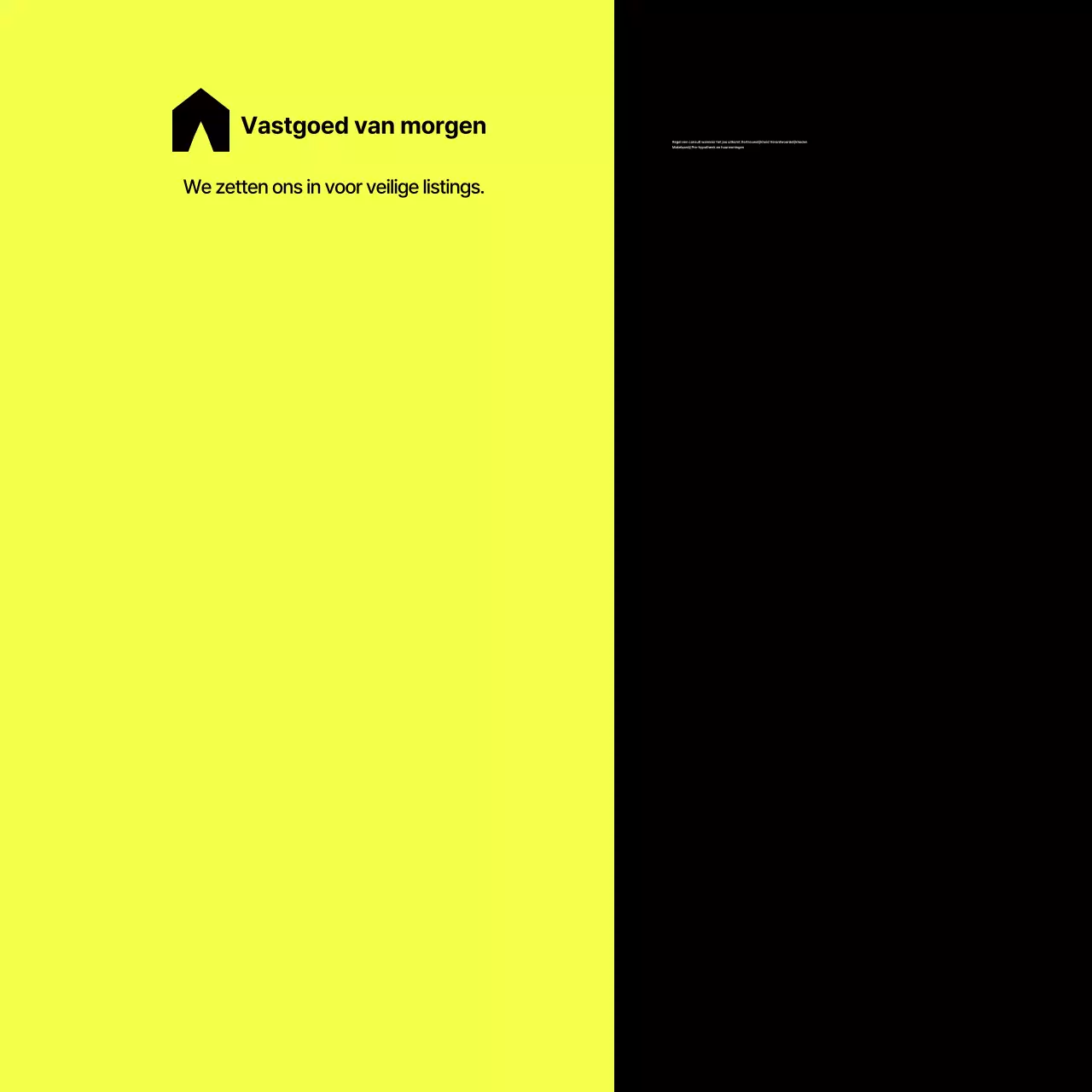 Grijze advertenties voor modern onroerend goed