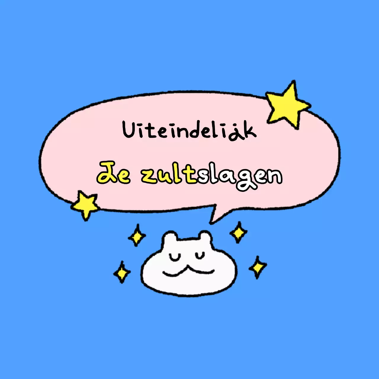 Witte schattige vrolijke tilde