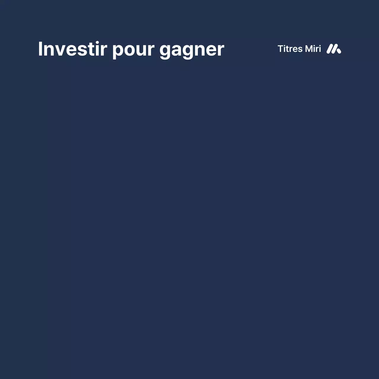 Annonces financières en dégradé bleu