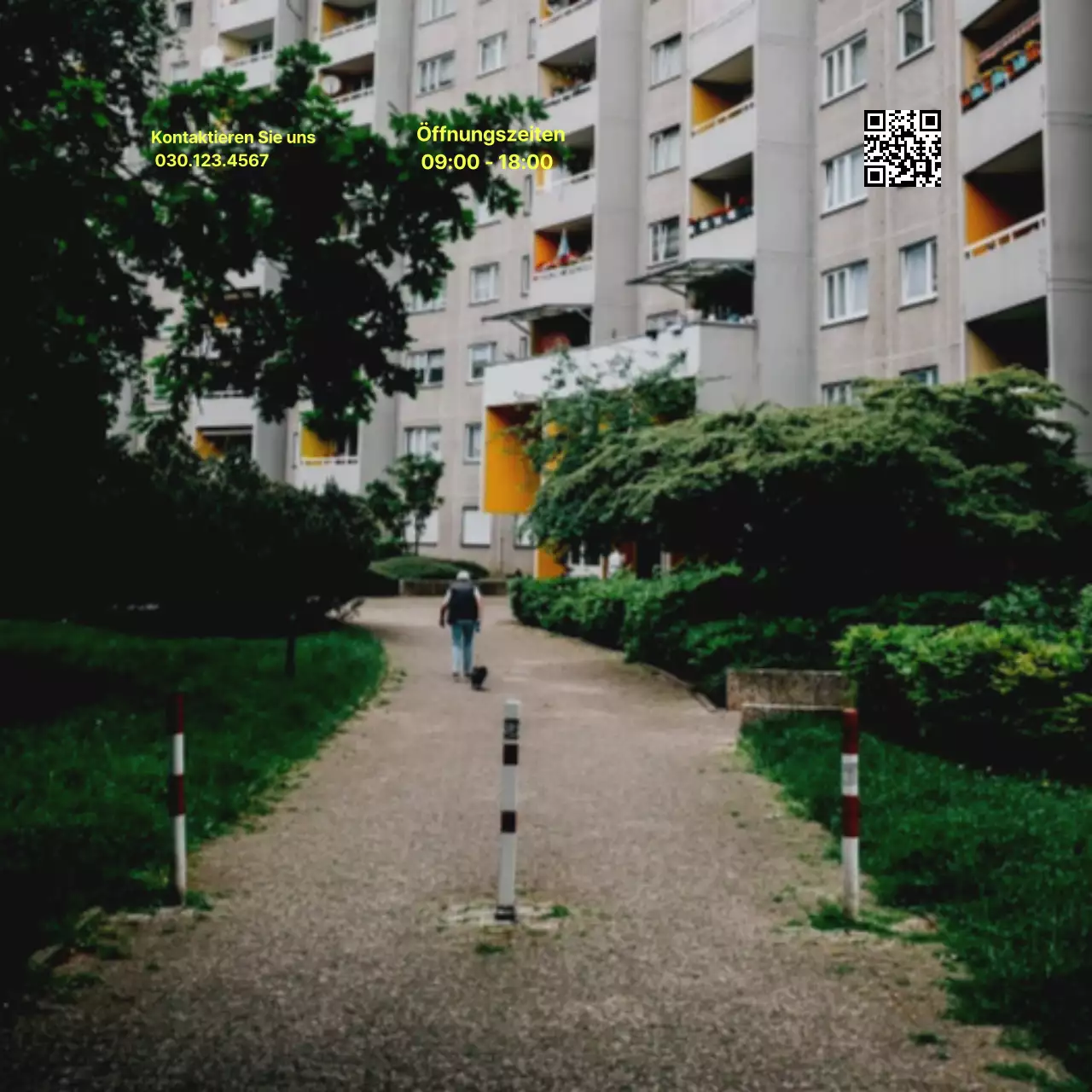 Graue moderne Immobilienanzeigen