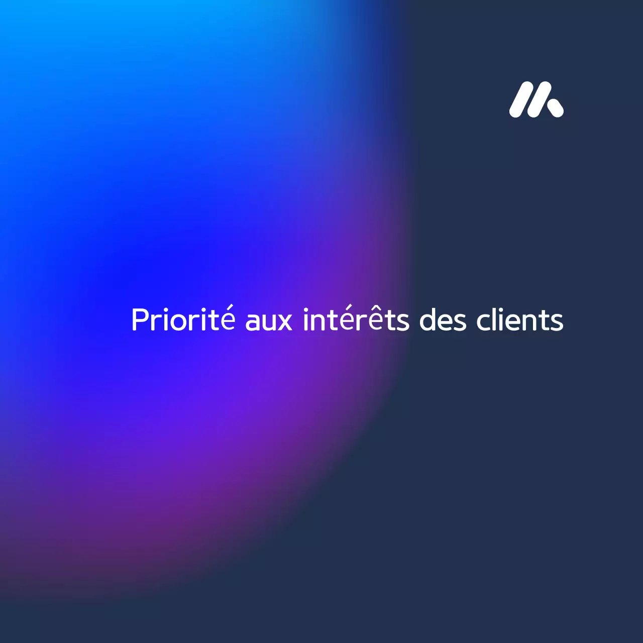 Annonces financières en dégradé bleu