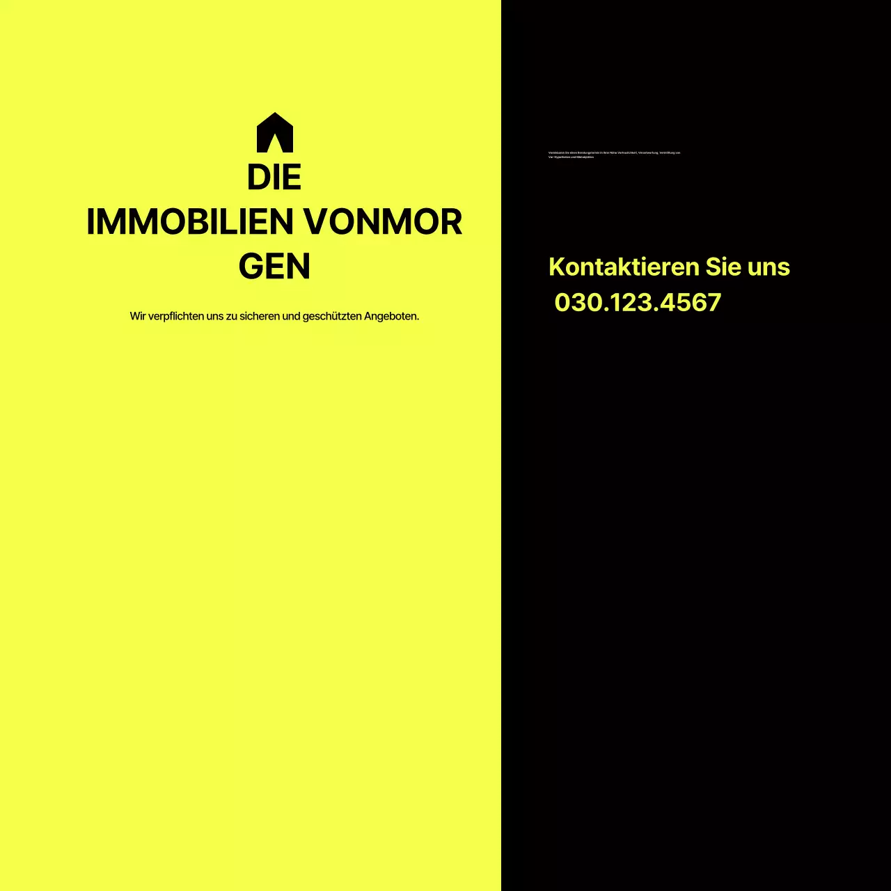 Graue moderne Immobilienanzeigen