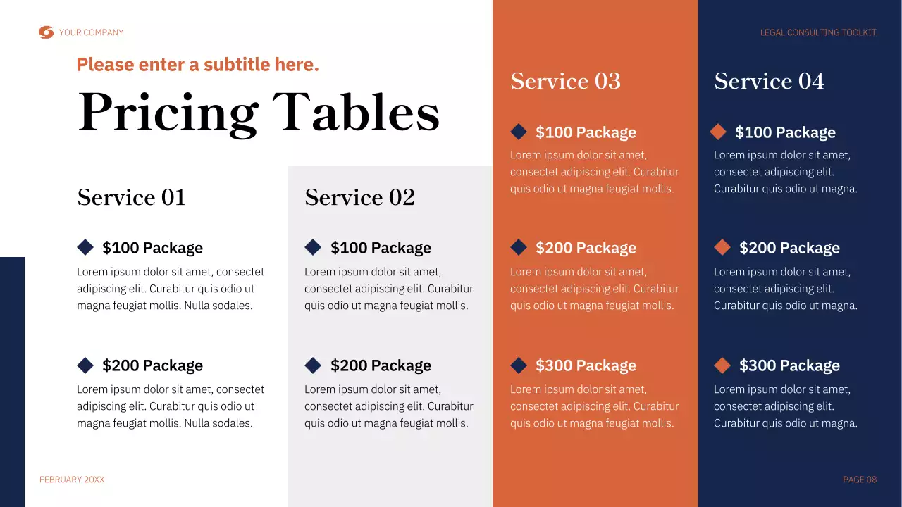 Orange Modern Legal Consulting Presentation