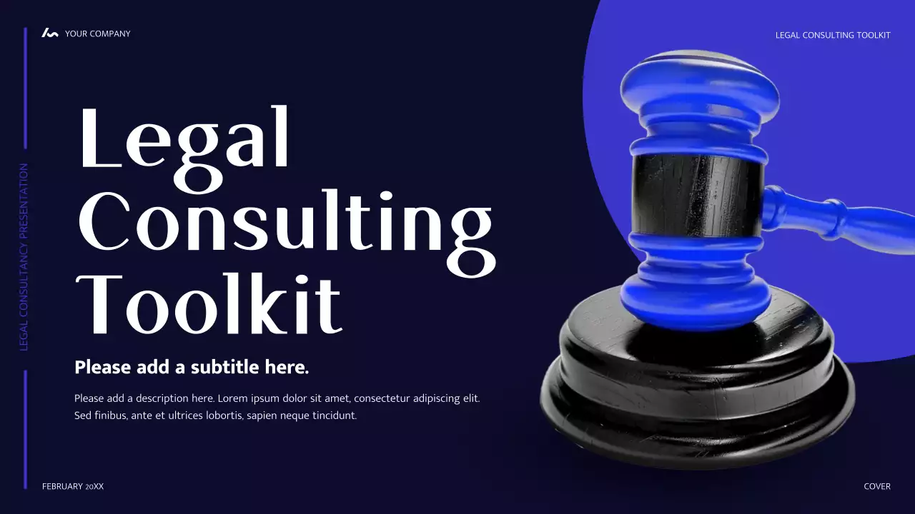 Blue Modern Legal Consulting Presentation