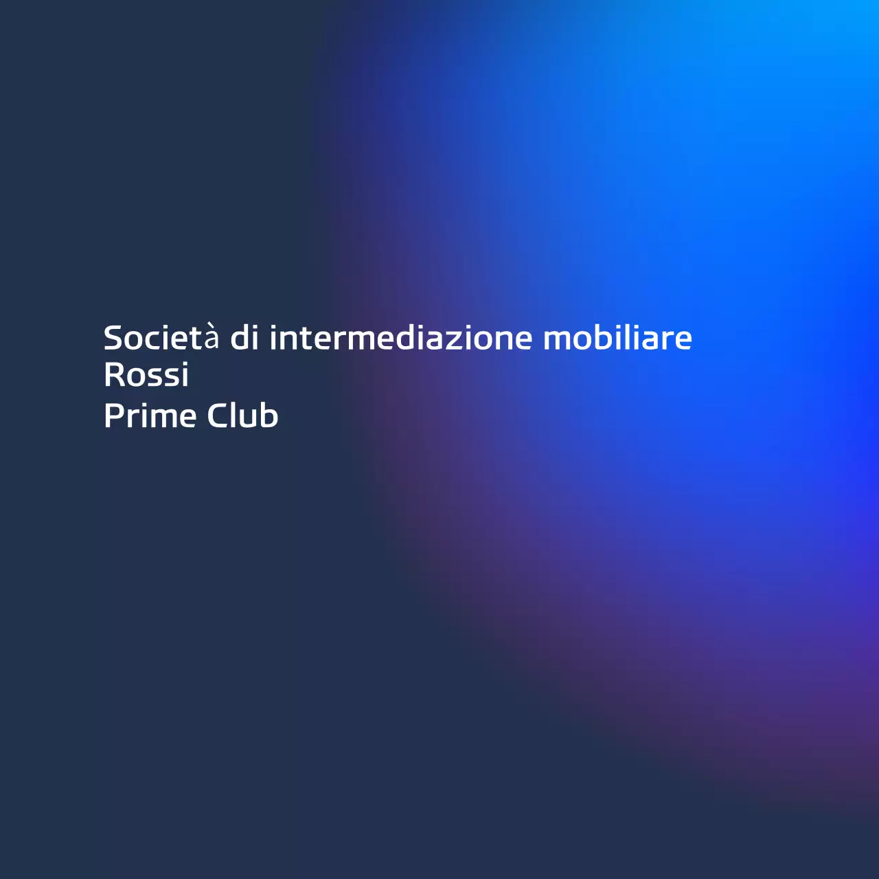 Annunci finanziari a gradiente blu