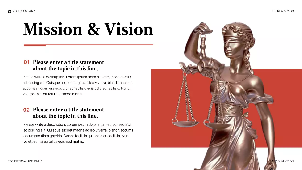 Red Elegant Legal Consulting Presentation