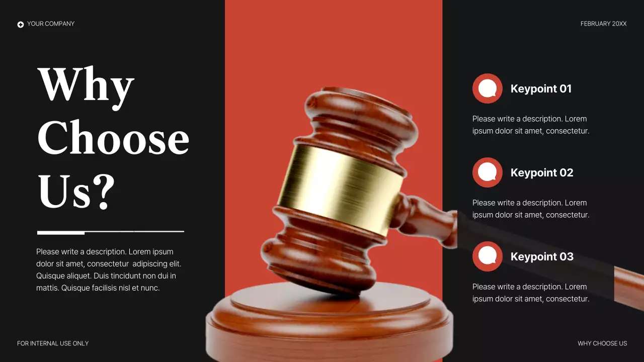 Red Elegant Legal Consulting Presentation