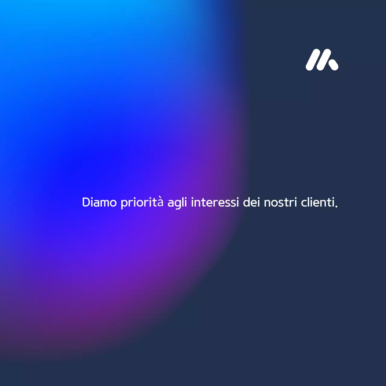 Annunci finanziari a gradiente blu