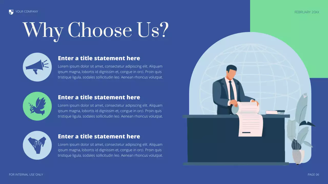 Blue Professional Legal Consulting Presentation