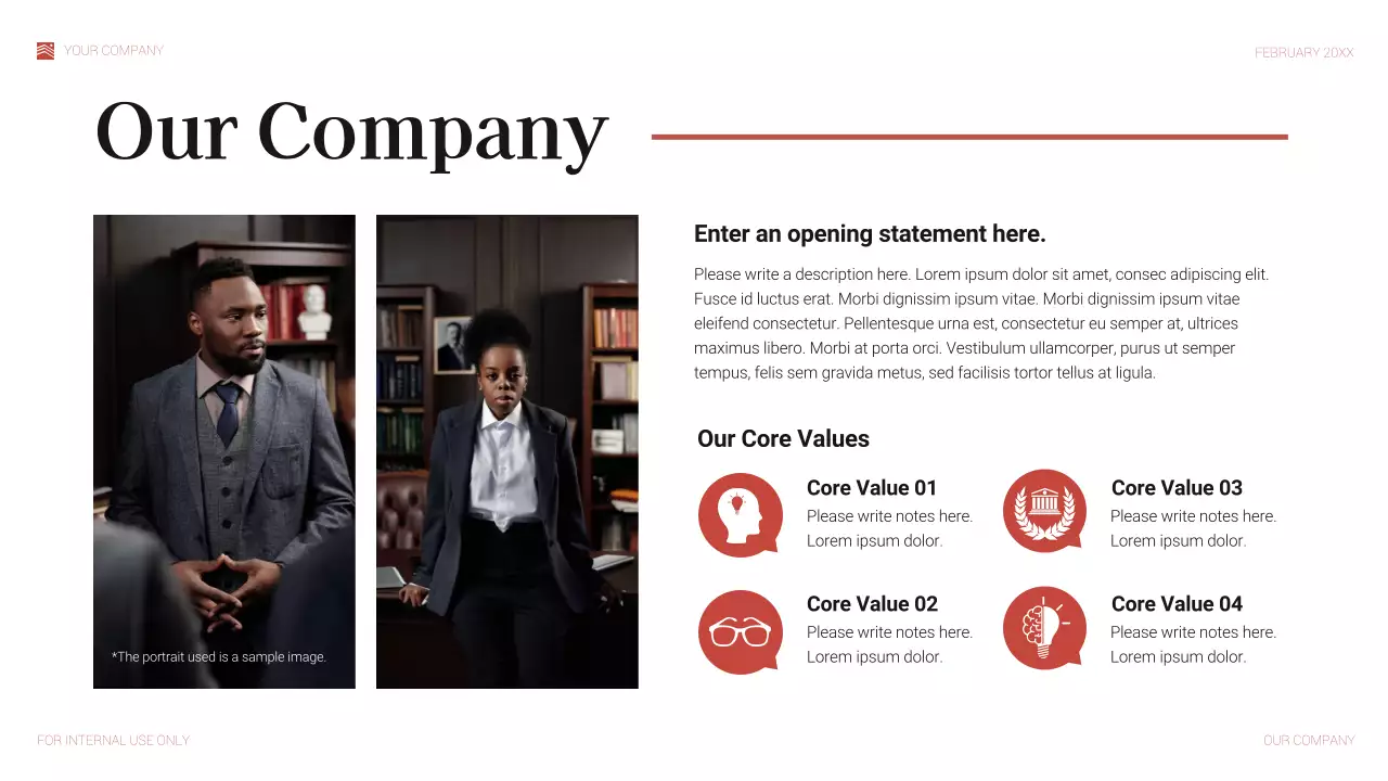 Red Elegant Legal Consulting Presentation