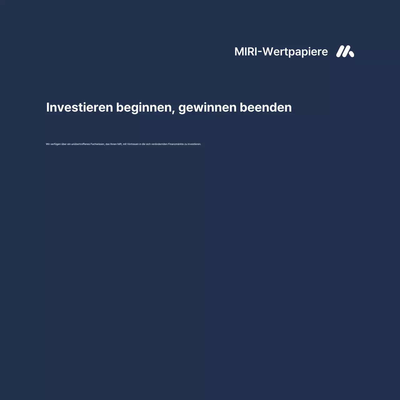 Blauer Farbverlauf Finanzanzeigen