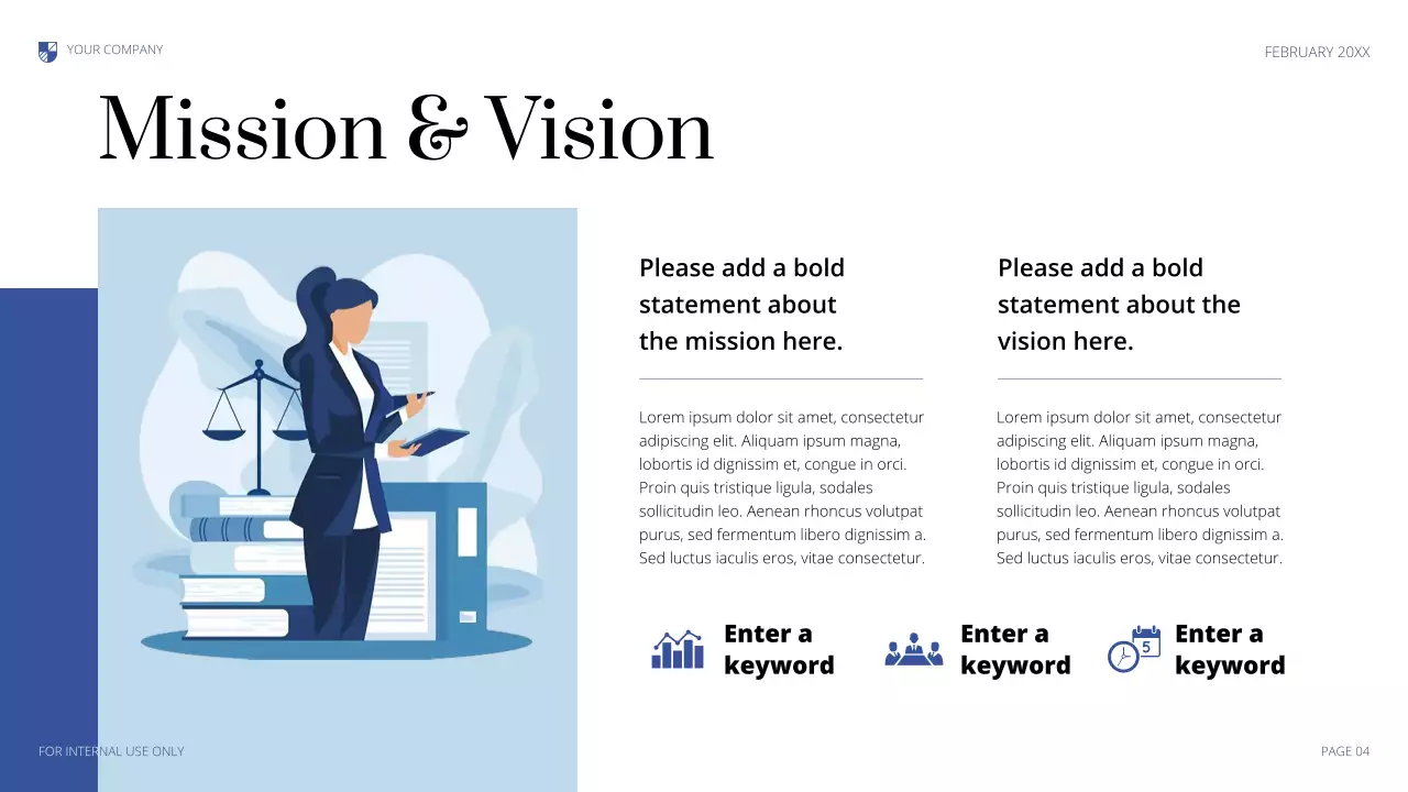 Blue Professional Legal Consulting Presentation