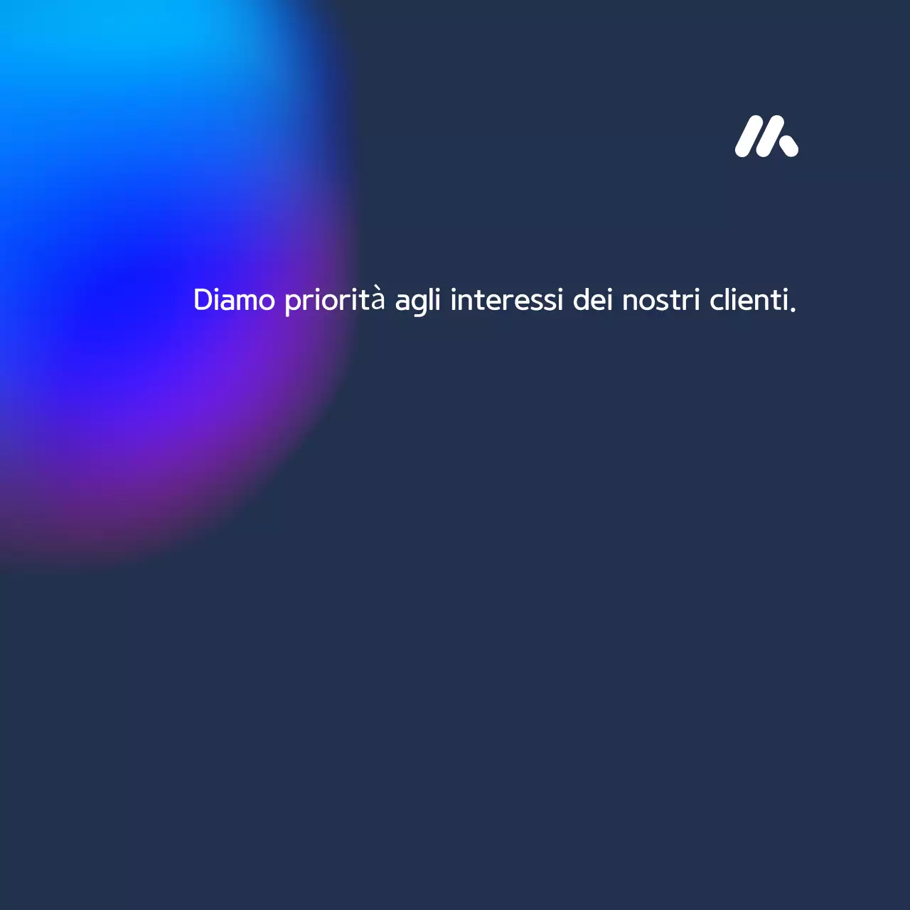 Annunci finanziari a gradiente blu