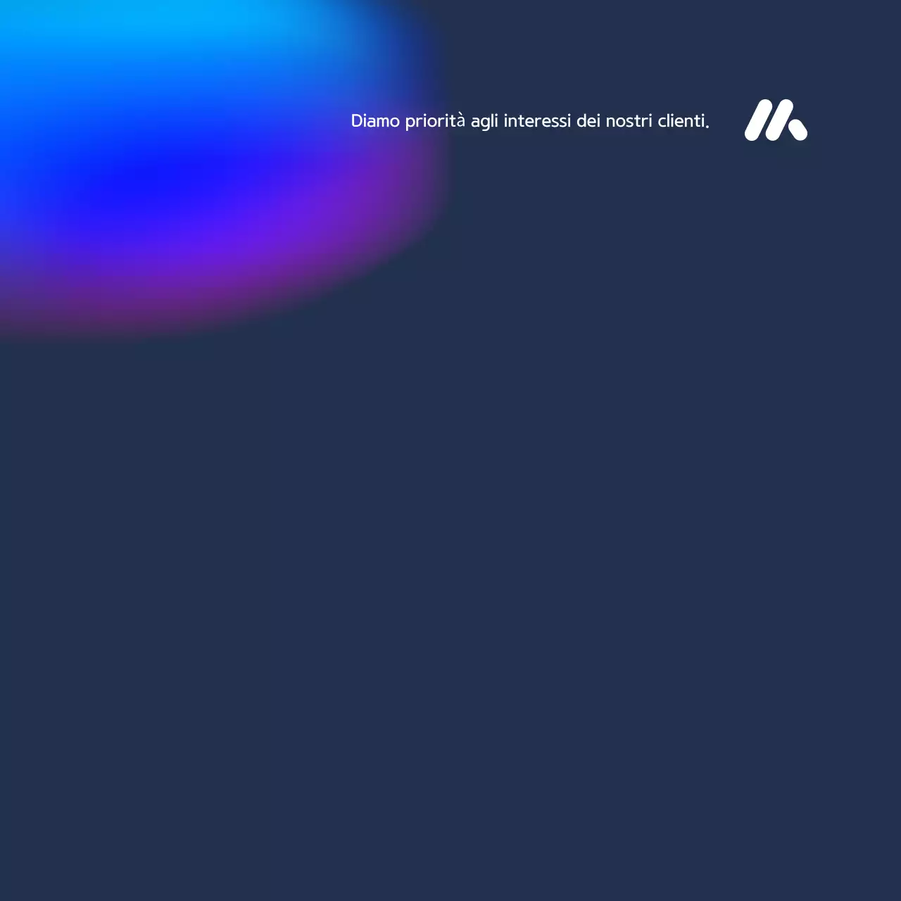 Annunci finanziari a gradiente blu