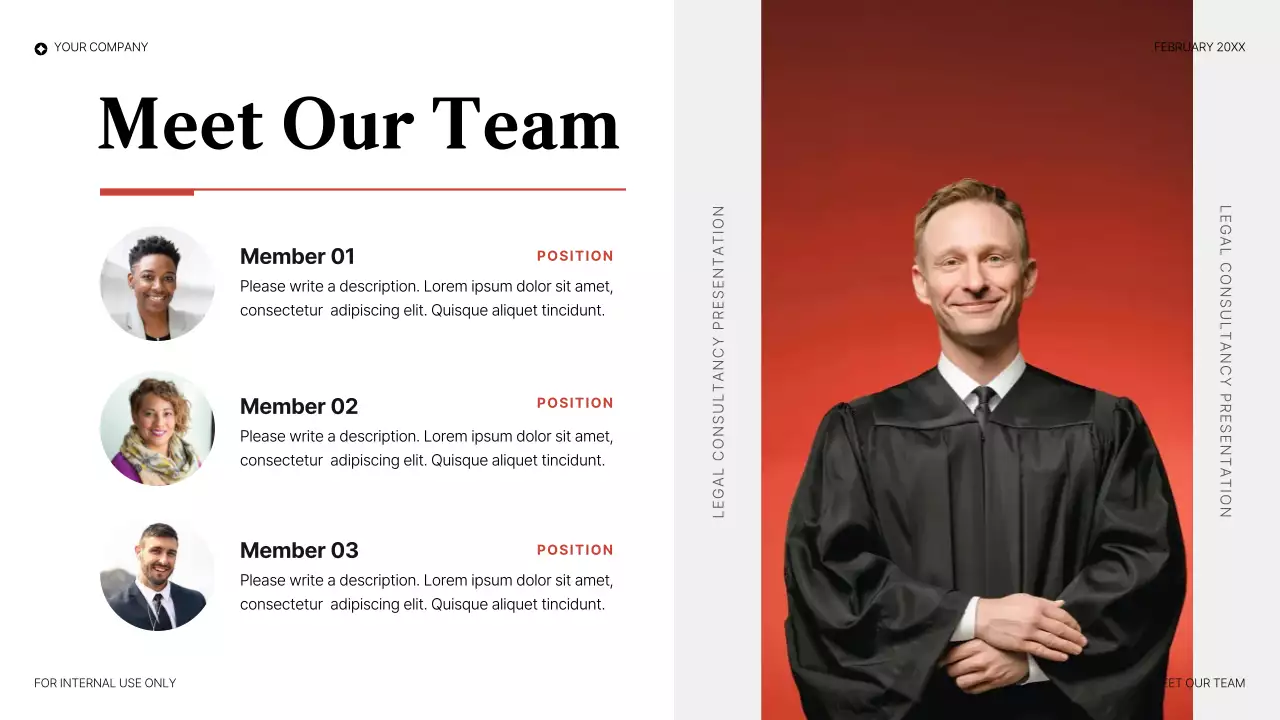 Red Elegant Legal Consulting Presentation