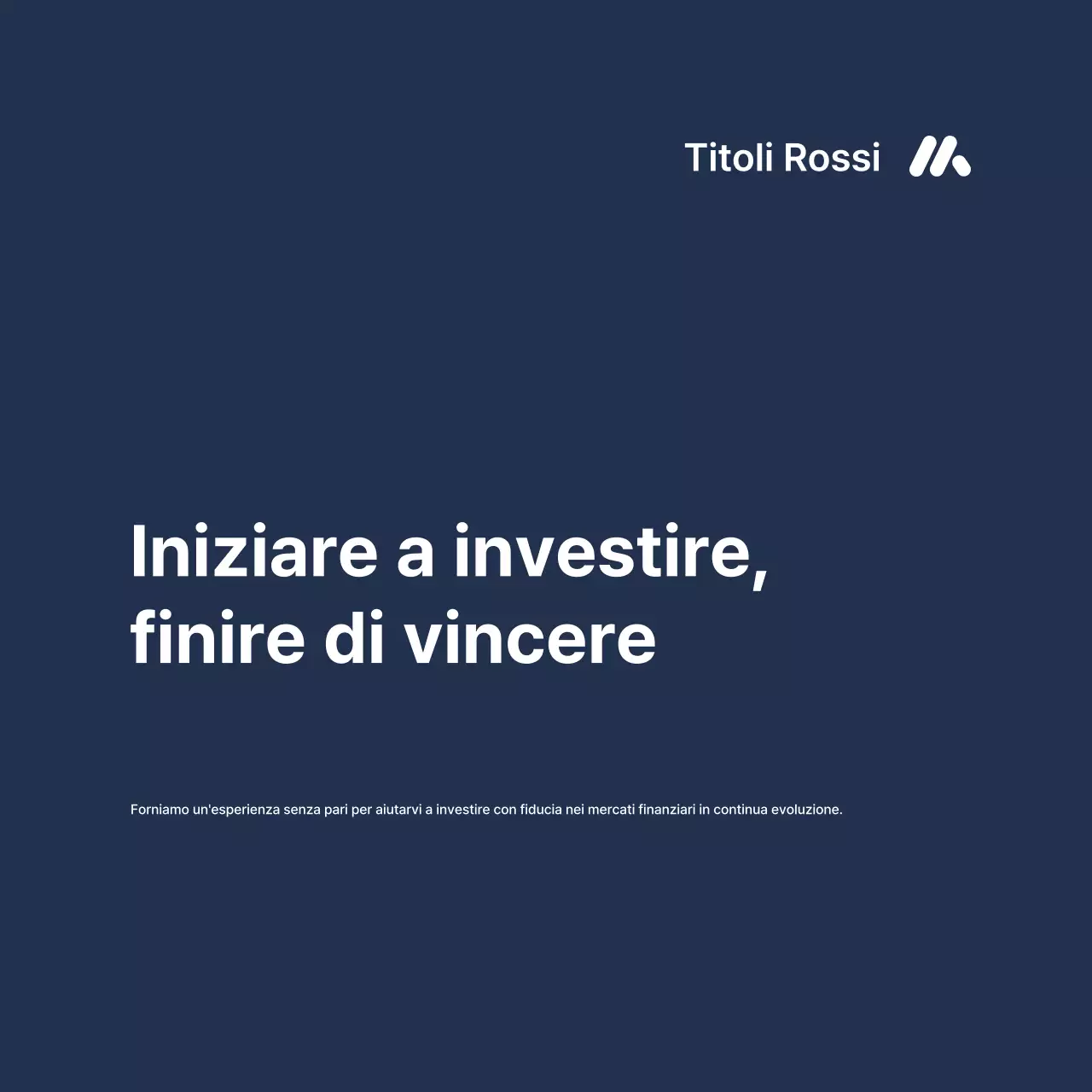 Annunci finanziari a gradiente blu