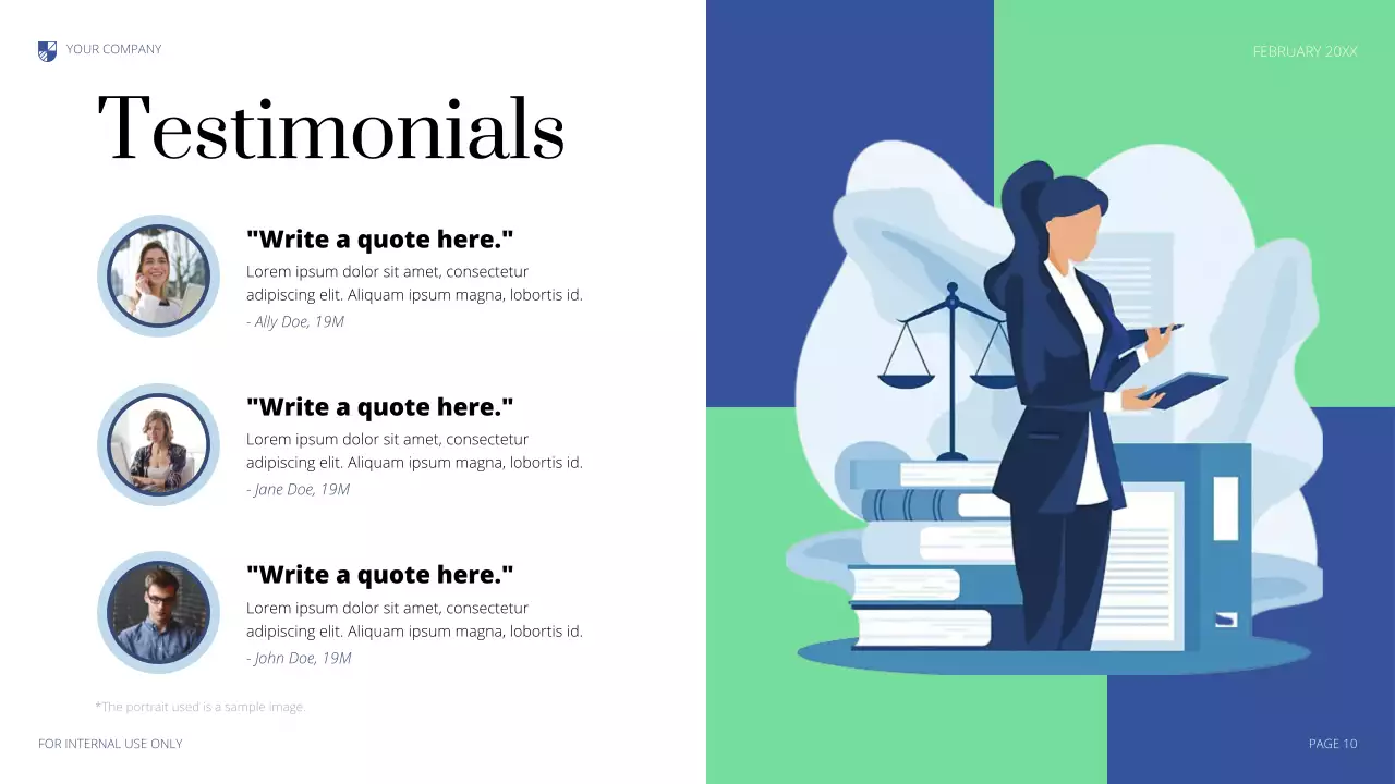 Blue Professional Legal Consulting Presentation