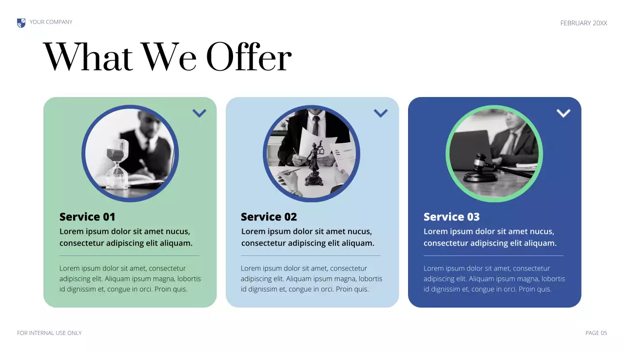 Blue Professional Legal Consulting Presentation