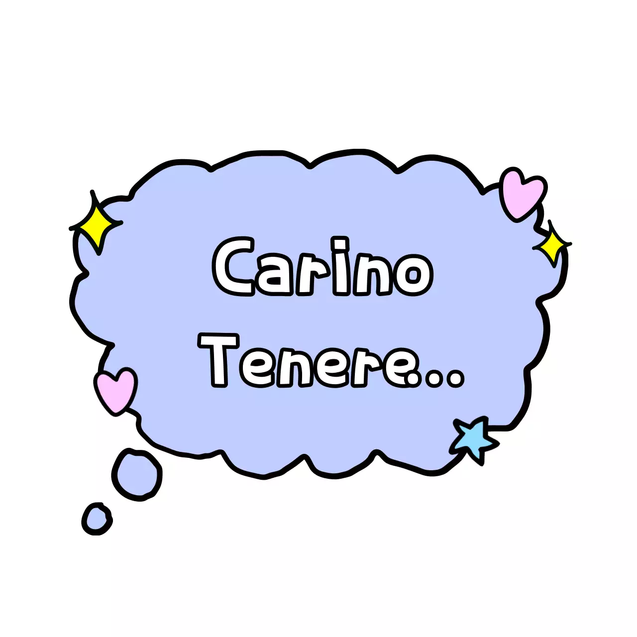 Adesivi cartoon carino malva