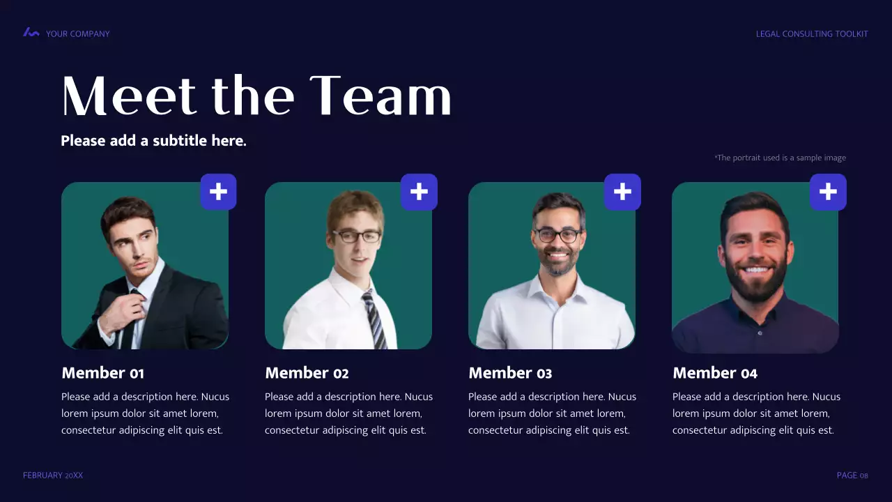 Blue Modern Legal Consulting Presentation