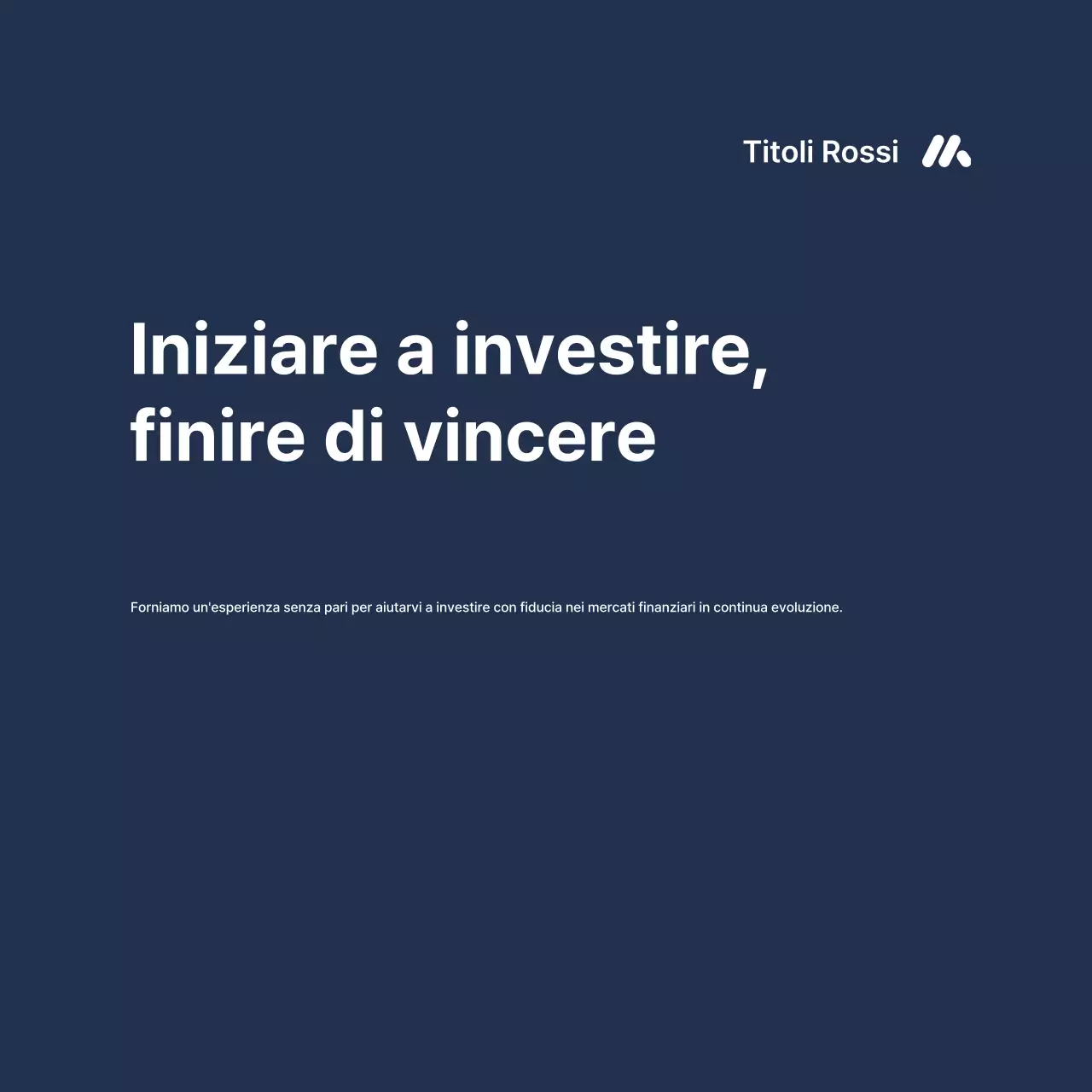 Annunci finanziari a gradiente blu