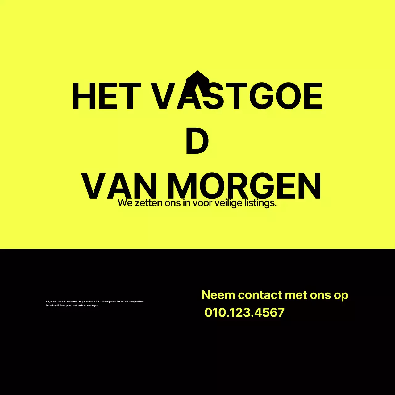 Grijze advertenties voor modern onroerend goed