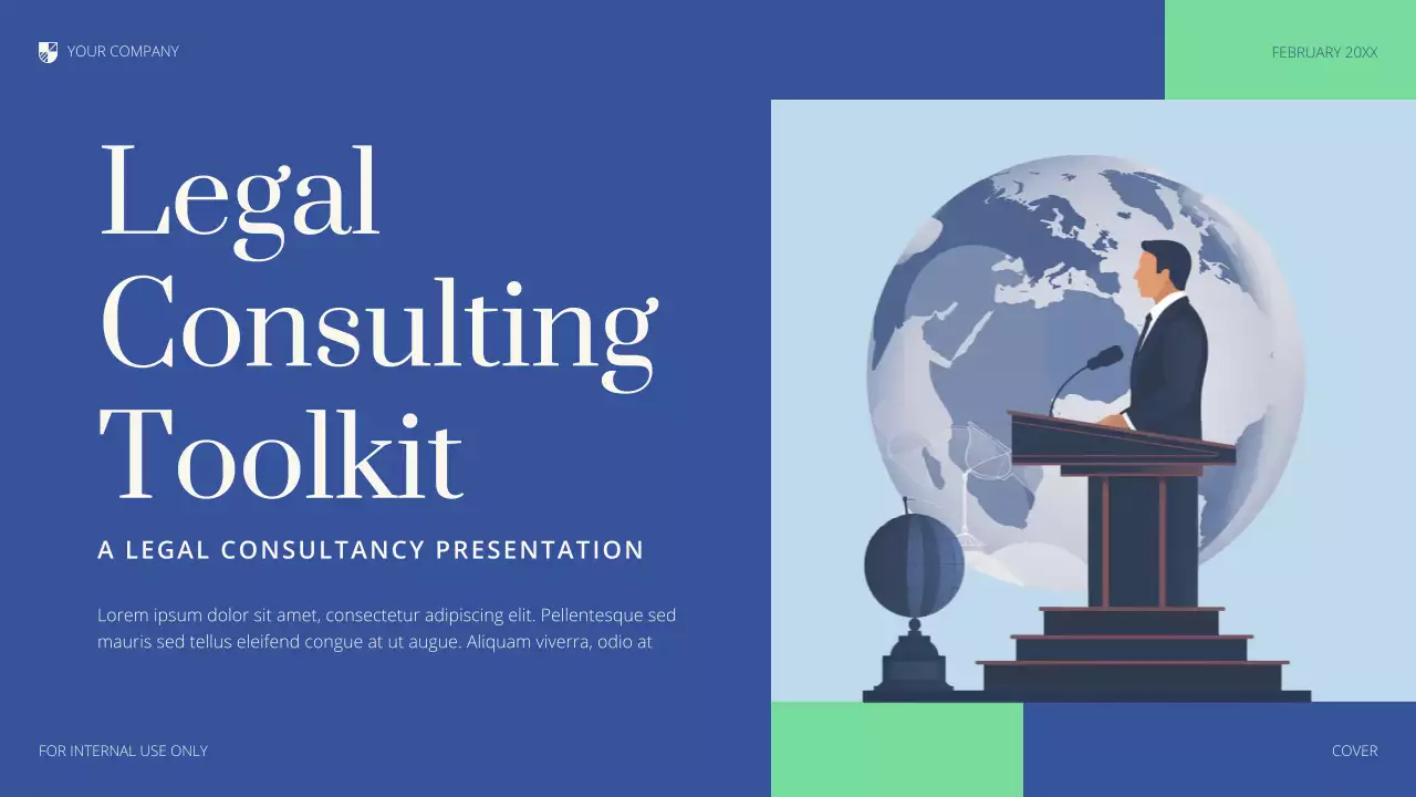 Blue Professional Legal Consulting Presentation