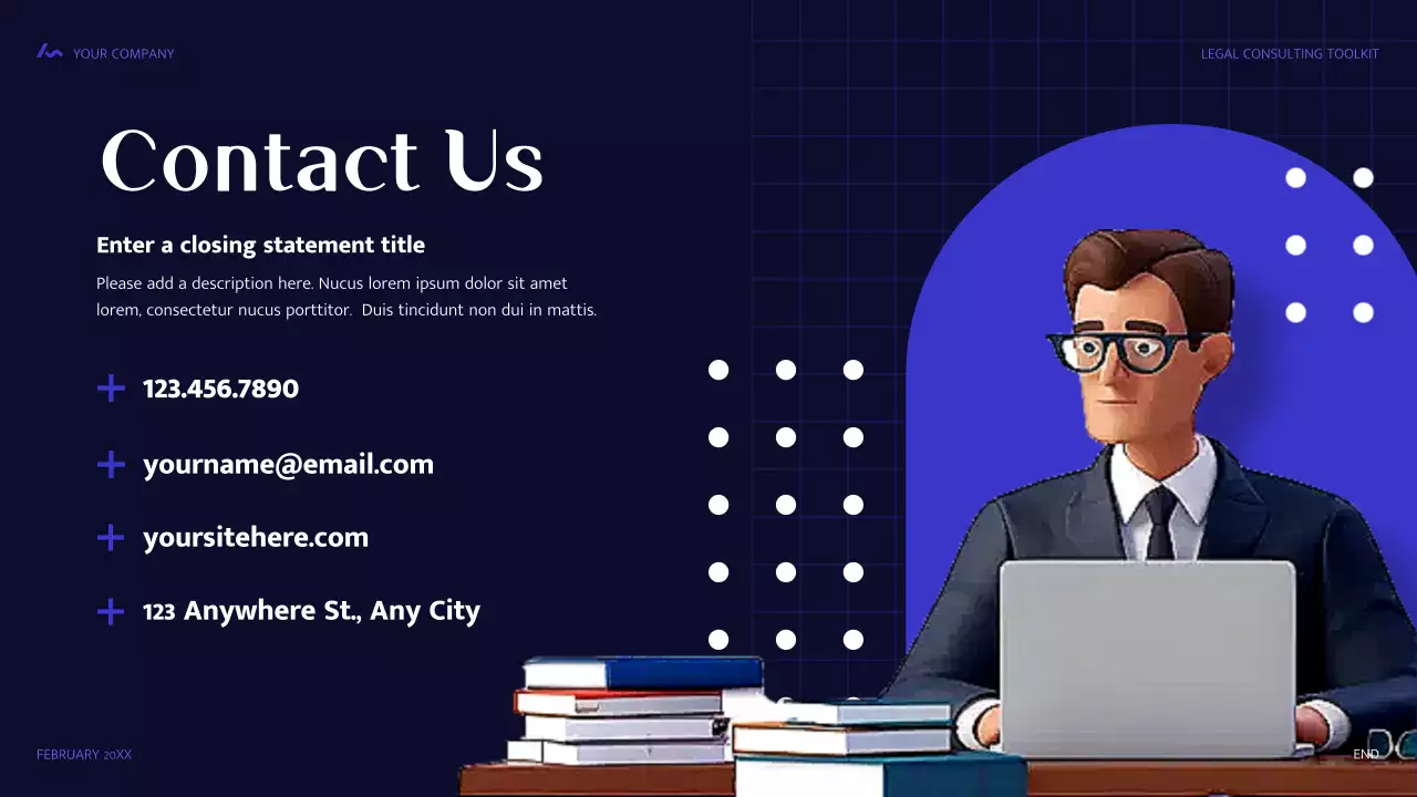 Blue Modern Legal Consulting Presentation