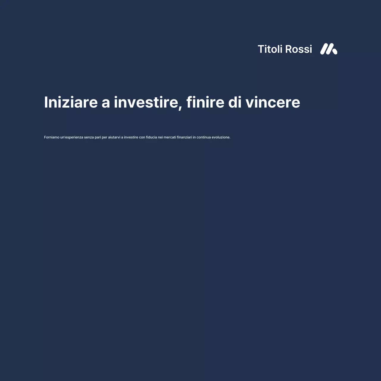 Annunci finanziari a gradiente blu