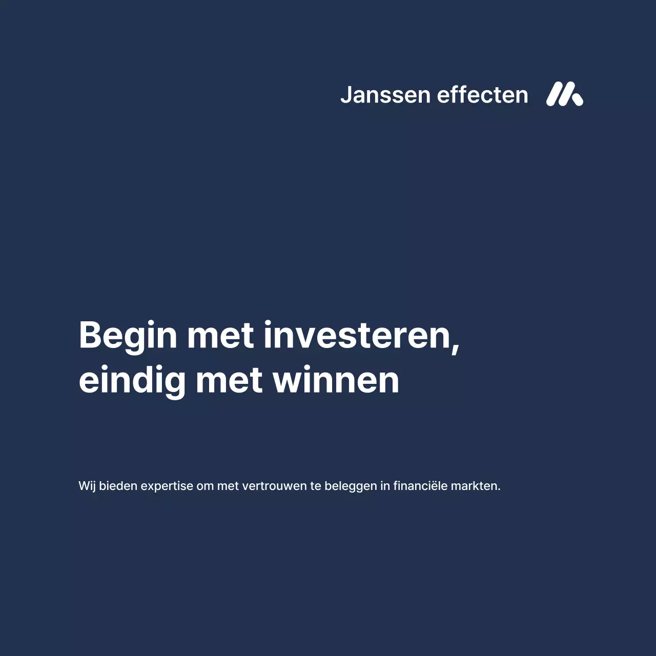 Financiële advertenties met blauw kleurverloop