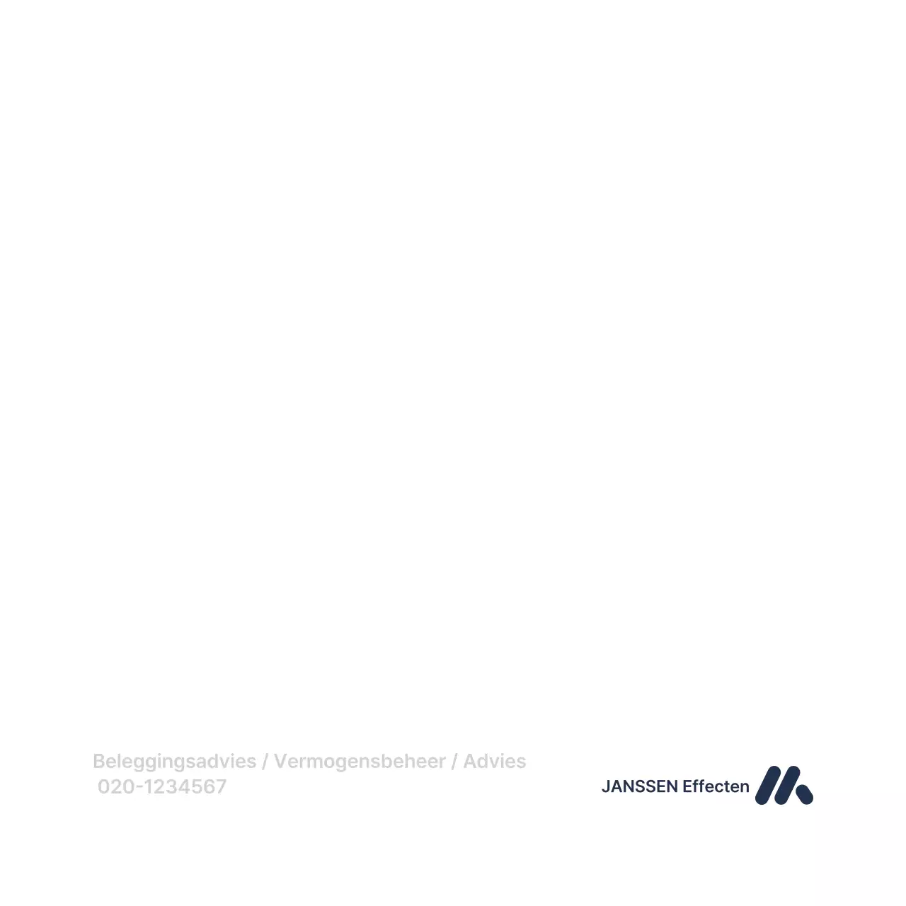 Financiële advertenties met blauw kleurverloop